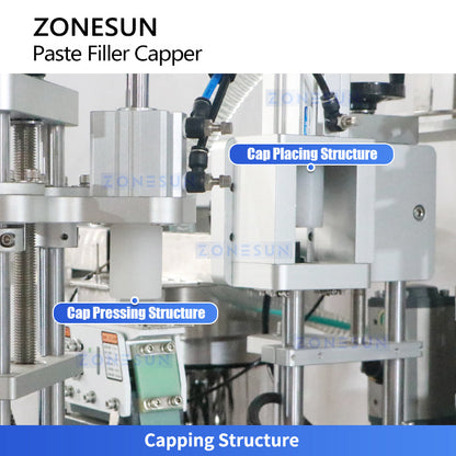 Zonesun ZS-AFC44 Automatic Airless Pump Bottle Filling and Capping Machine