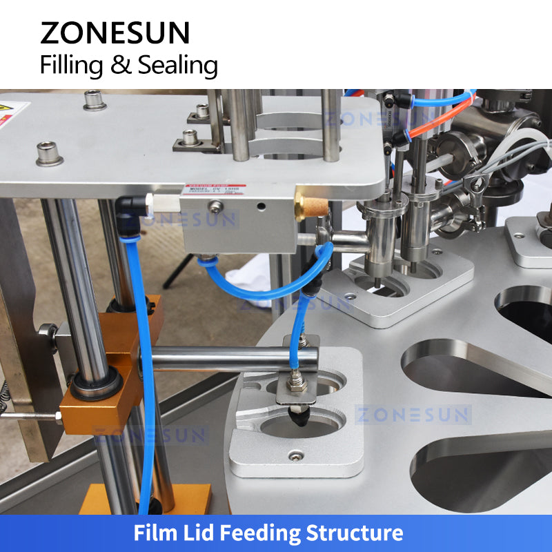 Zonesun ZS-FSHS20 Automated Honey Spoon Filling and Sealing Machine with Star Wheel