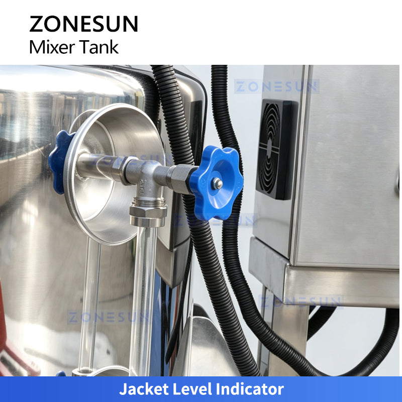 ZONESUN ZS-VMB200L 200L Vacuum Emulsifying Tank for Cream, Lotion & Gel