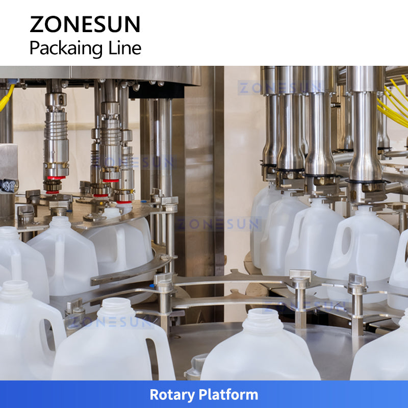 ZONESUN ZS-AFS100 Automatic  Beverage Filling and Sealing Machine for Dairy Bottles