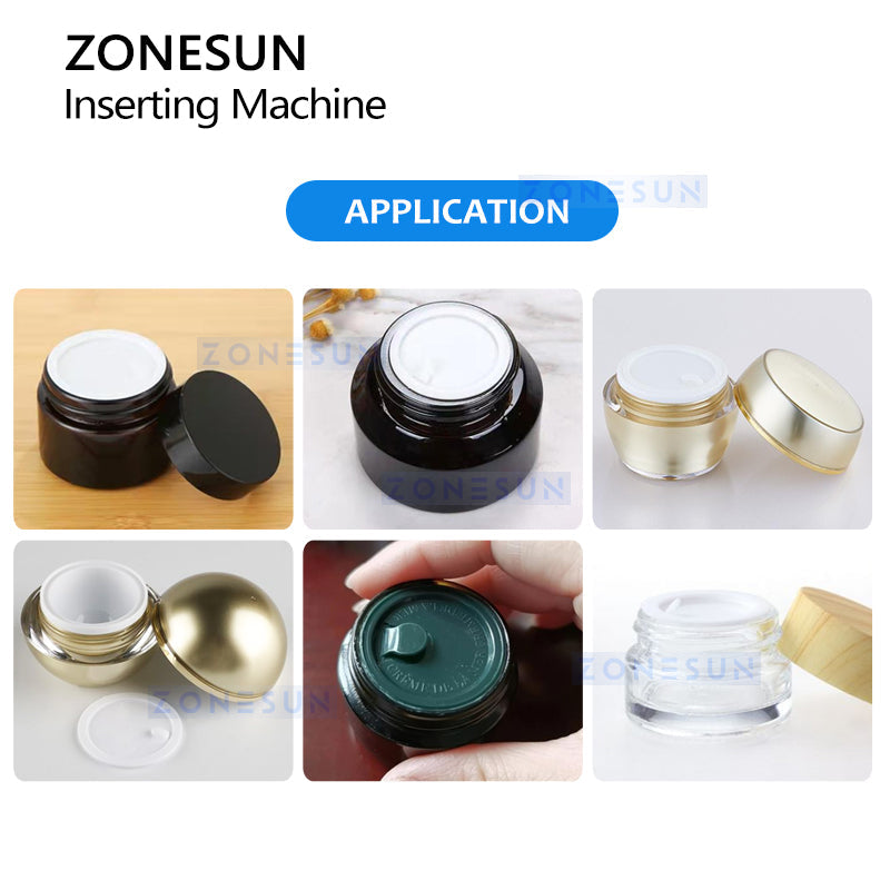 Zonesun ZS‑WIM04 Automatic Inner Liner Inserting Machine for Jars