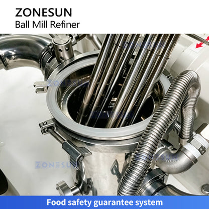 ZONESUN ZS-BM150 Food Grade Vertical Ball Mill, Pro Refiner Machine for Chocolate Paste, Almond & Peanut Butter Grinding