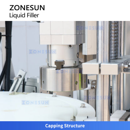 ZONESUN ZS-AFC7-1 Compact Liquid Filler Capping Machine for Eye Drops & Oils