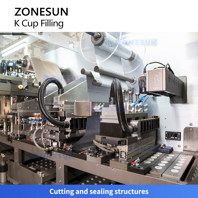 ZONESUN ZS-KCFC6 High-Speed Rotary K-Cup Capsule Filling & Sealing Machine