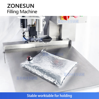 Zonesun ZS-BIB01M Semi-Automatic BIB Filler for Juices and Alcoholic Beverages