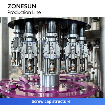 Zonesun ZS-XFCL12 High Speed Glass Bottle Filling and Capping Monoblock