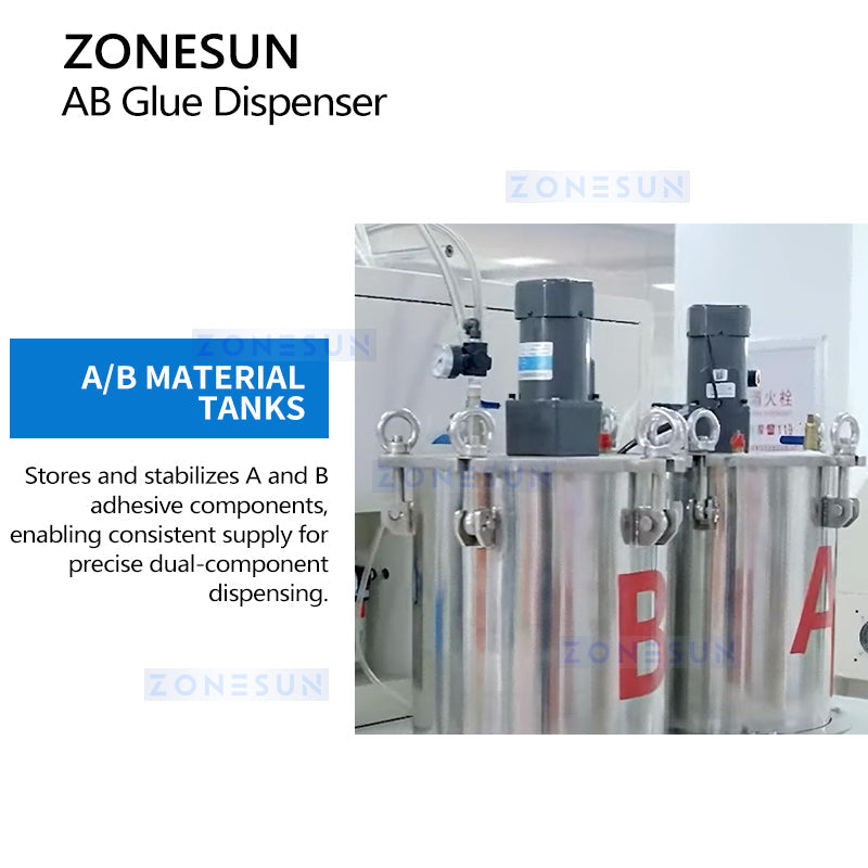 ZONESUN ZS-AGD3 Automatic Low-Viscosity AB Glue Filling Machine Glue Dispensing Machine