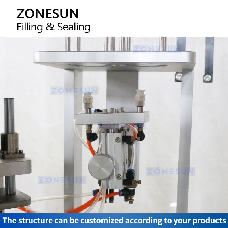 ZONESUN ZS-AFS07 Automatic Rotary Cup Filling and Sealing Machine for Yogurt, Paste & Liquids