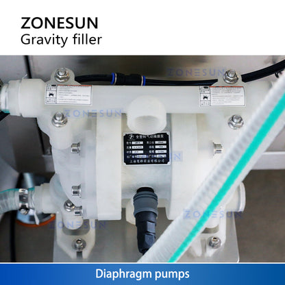ZONESUN ZS-VTGZ100B Gravity Perfume Filling Machine with Reflow Function