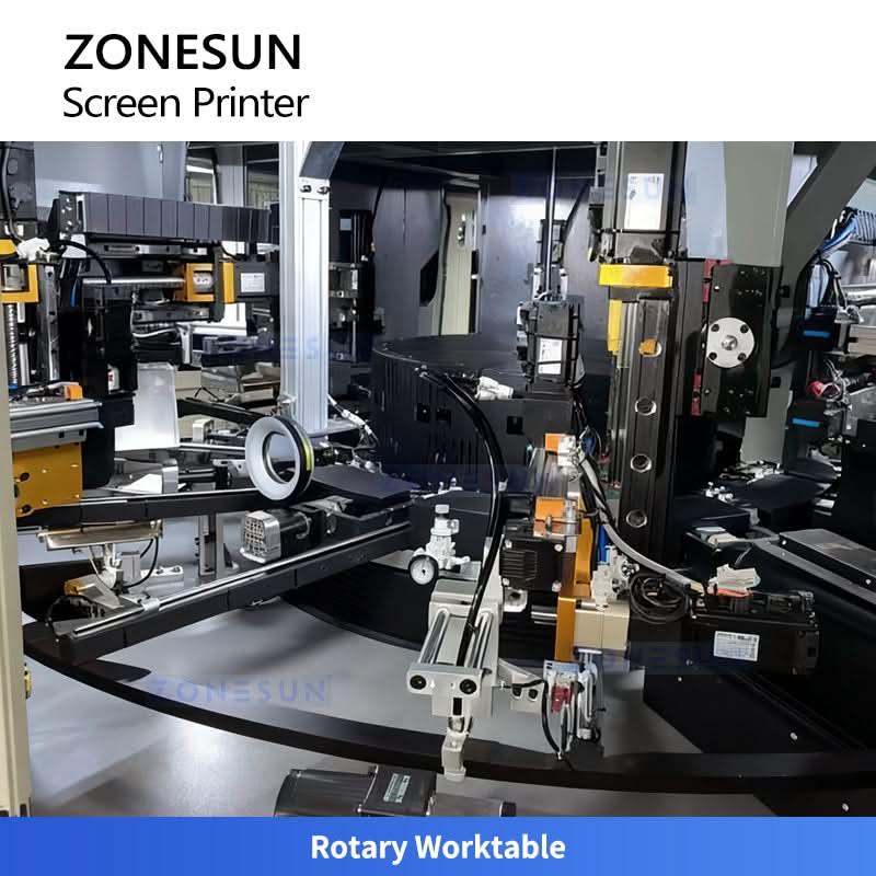 ZONESUN ZS-SWP4 Multi-Color Bottle Screen Printer & Hot Stamper