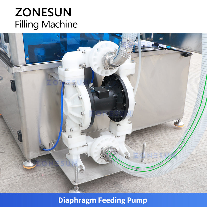 ZONESUN ZS-VTGF4 Automatic 4-Head Tracking Filling Machine Servo Gear Pump Shampoo Cream Filler