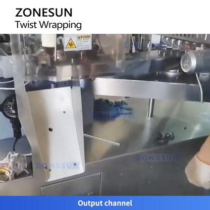 ZONESUN ZS-TCW2 Automatic Twist Lollipop Wrapping Machine Ball Lollipop Packager