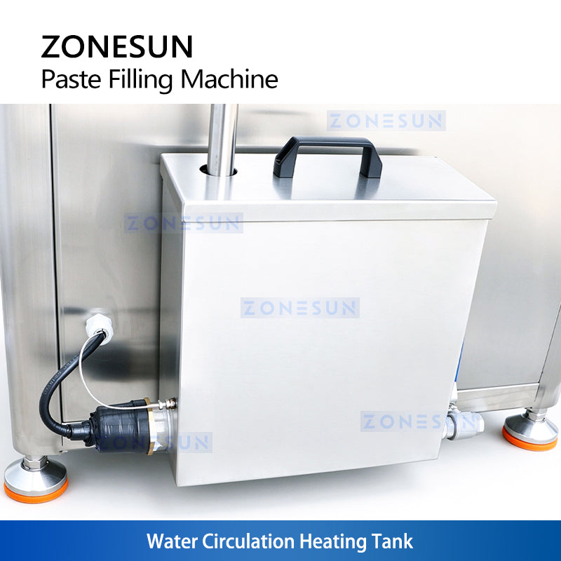 ZONESUN ZS‑WCHJ1C Beheizter Pastenfüller mit Rührwerk & Wassertank