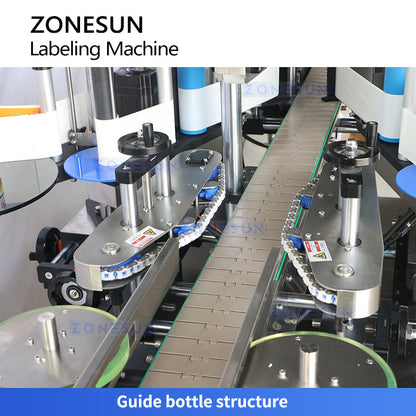 Zonesun ZS‑TB600D Double‑Sided Labeling Machine for F‑Style Bottles