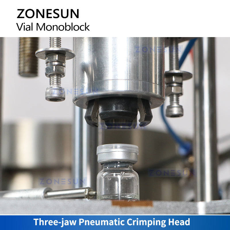 ZONESUN ZS-AFC41 Automatic Dropper Vial Bottle Filling Capping Machine for Serum & Essential Oil