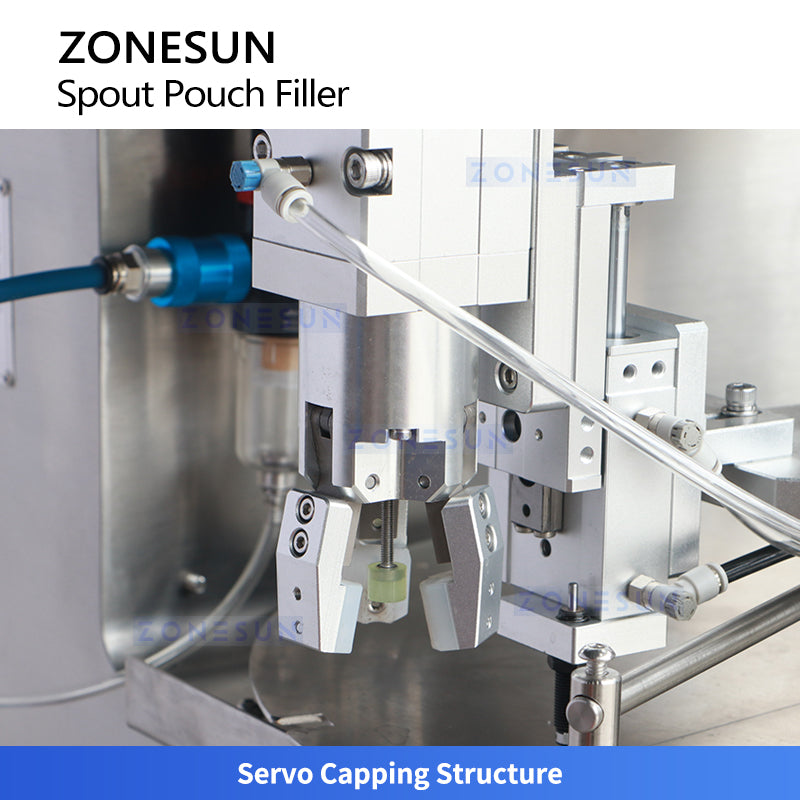ZONESUN ZS-SVFC1P Desktop Spout Pouch Filling & Capping Machine for Sauces