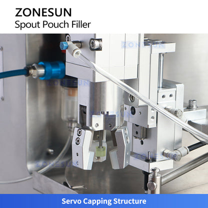 ZONESUN ZS-SVFC1P Desktop Spout Pouch Filling & Capping Machine for Sauces
