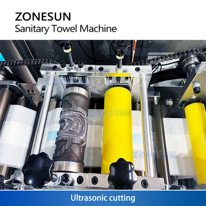 ZS‑DBM1 High‑Speed Sanitary Pad Making Machine with Ultrasonic Welding