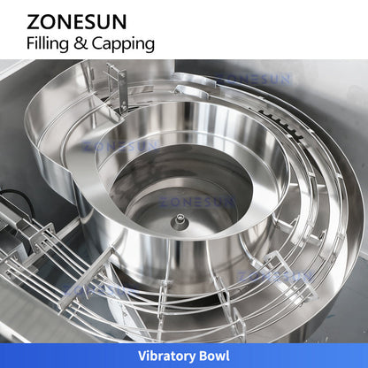 ZONESUN ZS-AFC50 Automatic Dropper Bottle Serums Liquid Filling and Capping Machine Monoblock