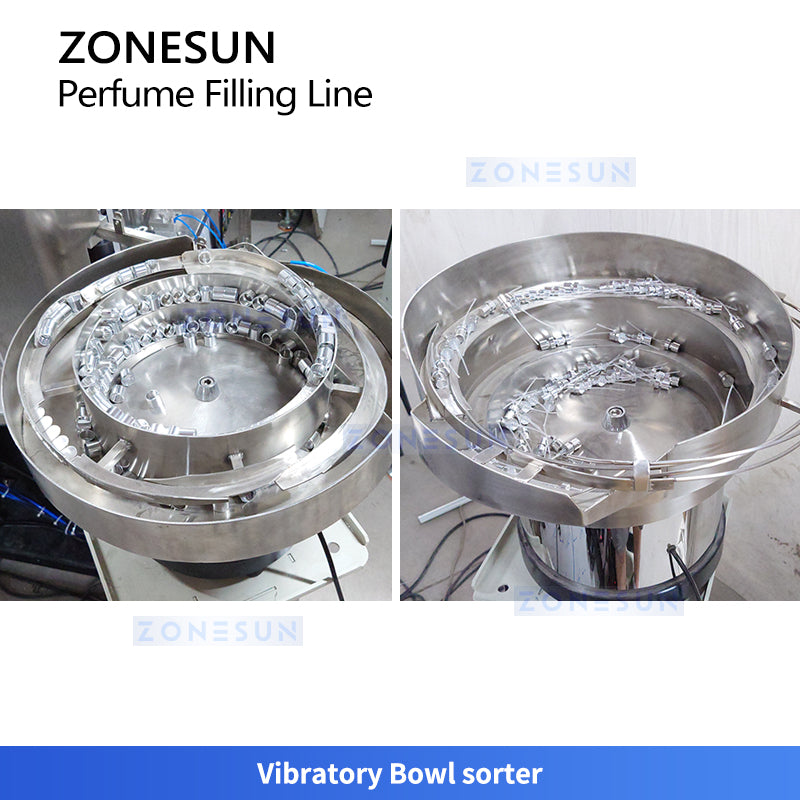 ZONESUN ZS-AFC9B Automatic Perfume Filling Capping Crimping Production Line
