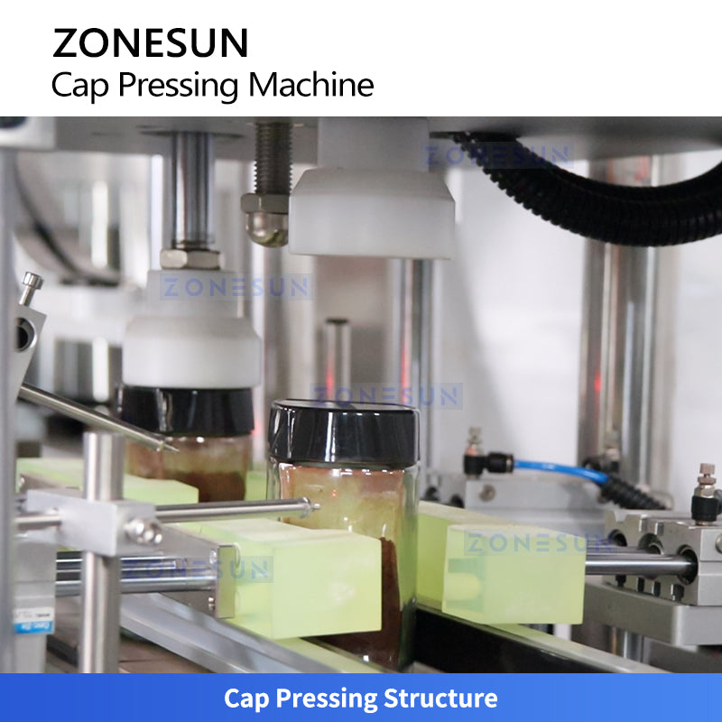 ZONESUN ZS-VTYG02S Dual-Head Bottle Cap Pressing Machine