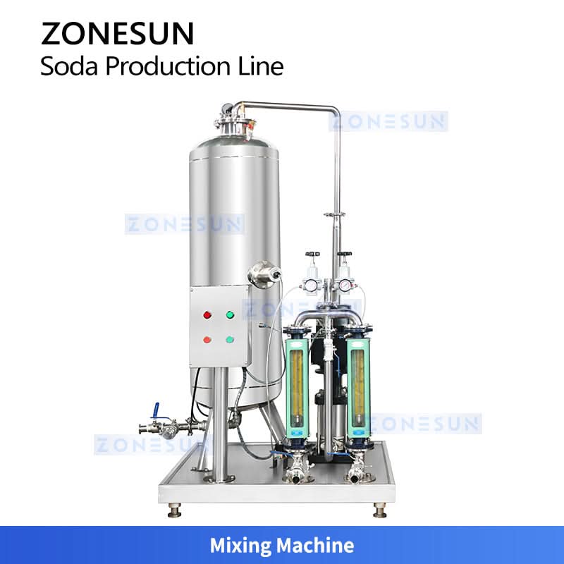 ZONESUN ZS-CDB2 Automatic Carbonated Beverage Production Line Soda Sparkling Wine & CO2 Isobaric Filling Machine System