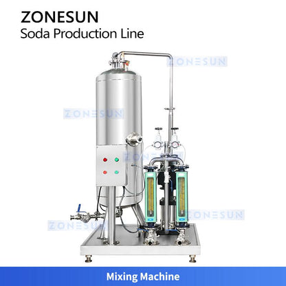 ZONESUN ZS-CDB2 Automatic Carbonated Beverage Production Line Soda Sparkling Wine & CO2 Isobaric Filling Machine System