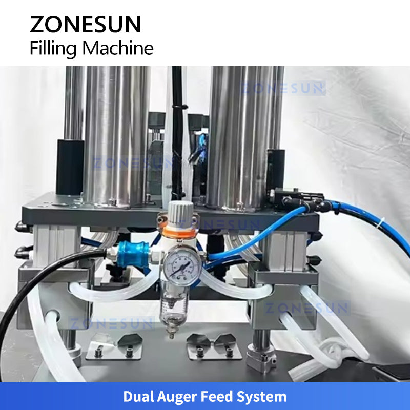 ZONESUN ZS-ASF2S Lipstick Spiral Filling Machine Double Color for High-Viscosity Cosmetic & Paste Products