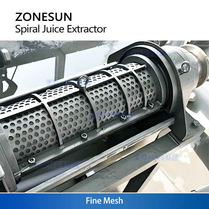 ZONESUN ZS-ZJ01 Spiral Juicer Machine | Commercial Fruit Vegetable Juice Extractor with Optional Screen