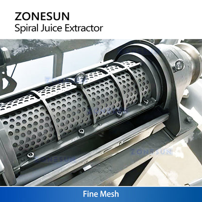 ZONESUN ZS-ZJ01 Spiral Juicer Machine | Commercial Fruit Vegetable Juice Extractor with Optional Screen