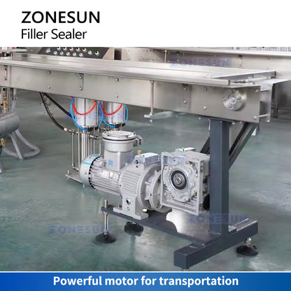 Zonesun ZS-QW1600L Dual‑Head High‑Speed Aerosol Canning Monoblock