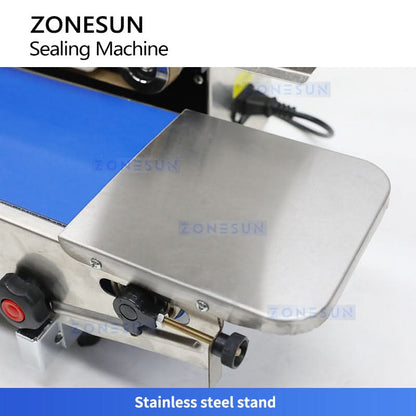 Zonesun ZS-FR770 Continuous Band Sealer with Date Coder & Conveyor