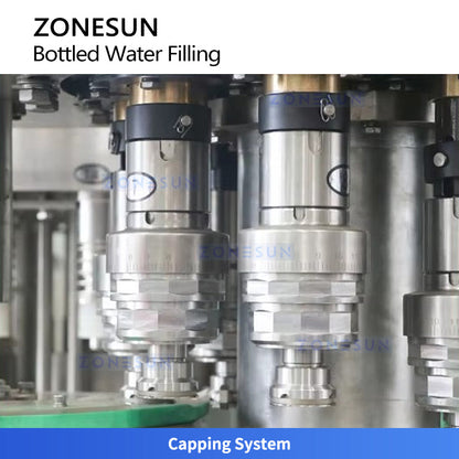 ZONESUN ZS-DWFC12 Automatic 3-in-1 Water Bottling Machine for PET Packaging