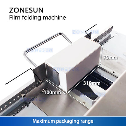 Zonesun ZS‑A3DP1 2‑Side Cellophane Box Wrapping & Heat Sealing Machine