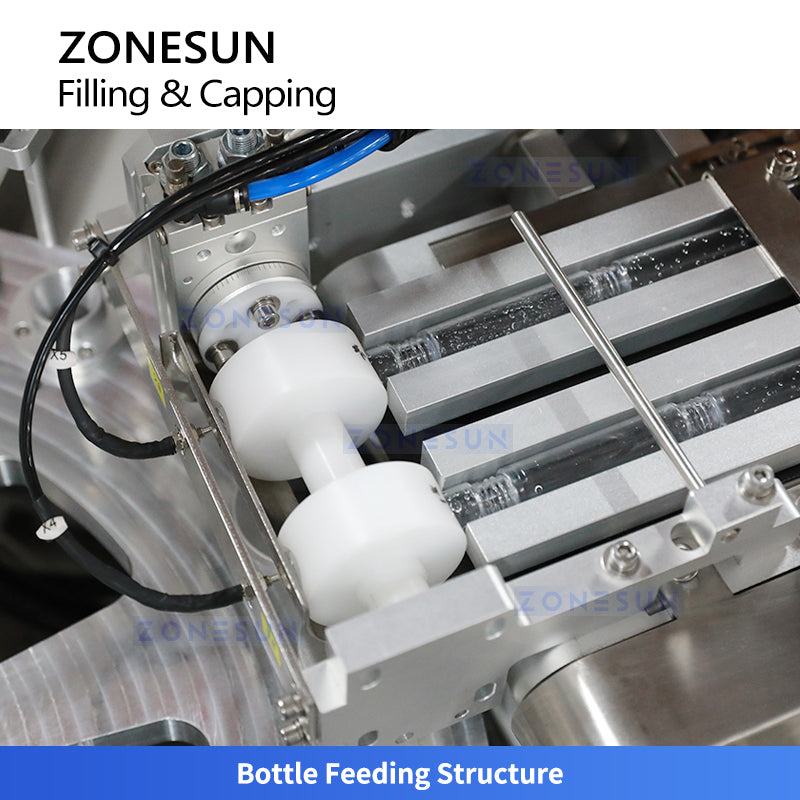 ZONESUN ZS-AFC17R Automatic Roll-on Bottle Filling Capping Machine Magnetic Pump For Deodorant