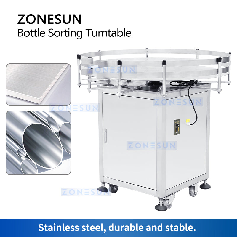 ZONESUN Bottle Unscrambler Automatic PET Glass Bottle Sorting Machine ZS-SP1000