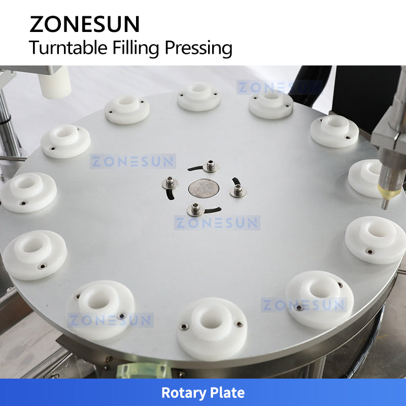 ZONESUN ZS-AFC1CH Automatic Paste Filling and Cap Pressing Monoblock Machine with Pressurized Hopper
