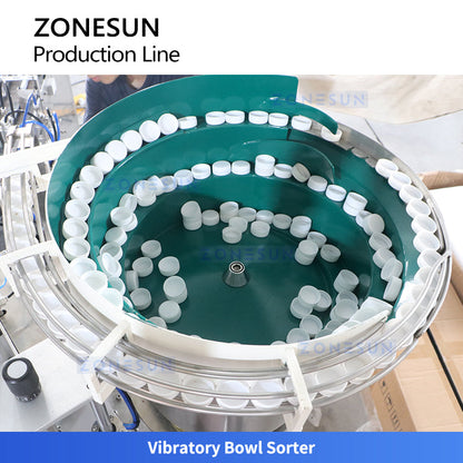 ZONESUN ZS-AFCL5 Automatic Gear Pump Filling Capping Labeling Line for Cosmetic Liquids