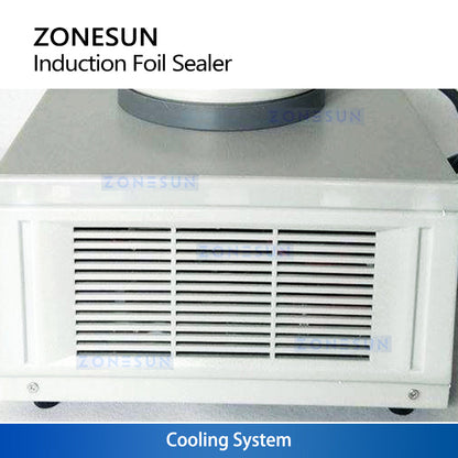 ZONESUN ZS-FK500 Induction Sealing Machine For Aluminum Foil PP PET HDPE 50–130mm