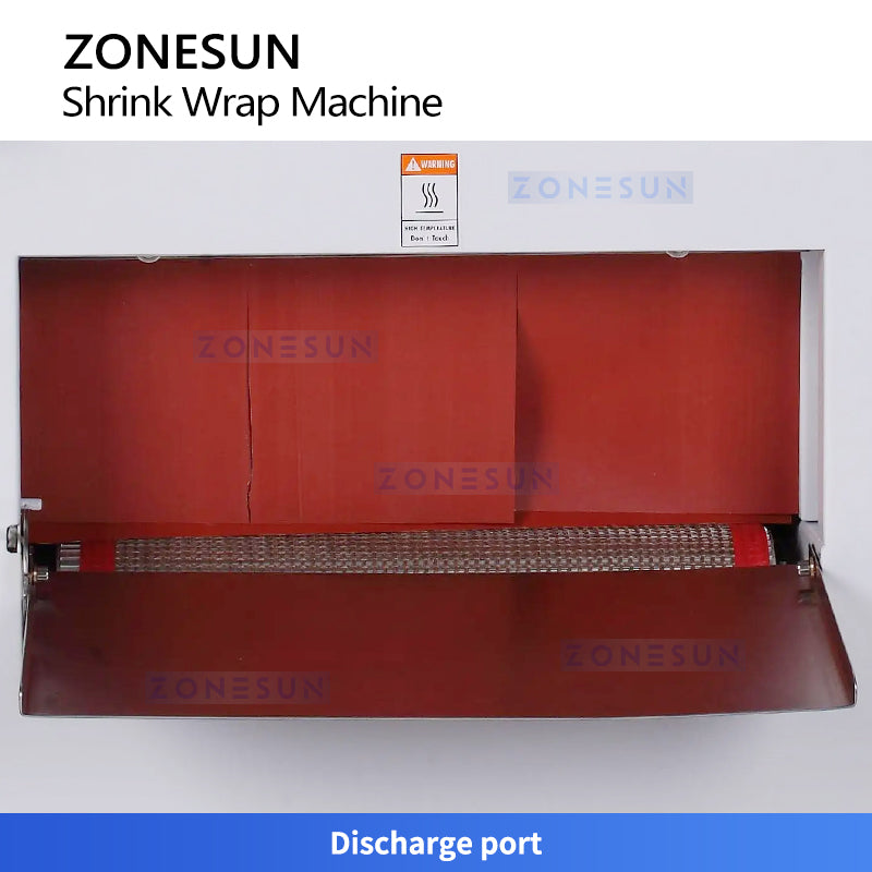 ZONESUN ZS-FQ400 Semi Automatic Shrink Wrapping Machine L-Type Sealing Wrapper Bottles Boxes Cartons Packaging