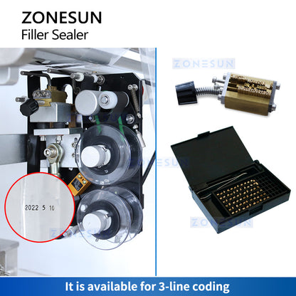 Zonesun ZS‑S100RP Automatic VFFS Bagger with Feeding Pump for Sauces