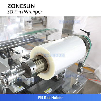 ZONESUN ZS-TD400 Automatic 3D Cellophane Wrapping Machine for Cosmetics and Boxes