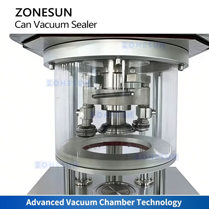 ZONESUN ZS-AFK400 Semi-Automatic Vacuum Nitrogen Can Seamer
