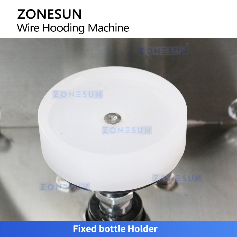 ZONESUN ZS‑YG17S Semi‑automatic Wire Hooding Machine for Wine Bottling