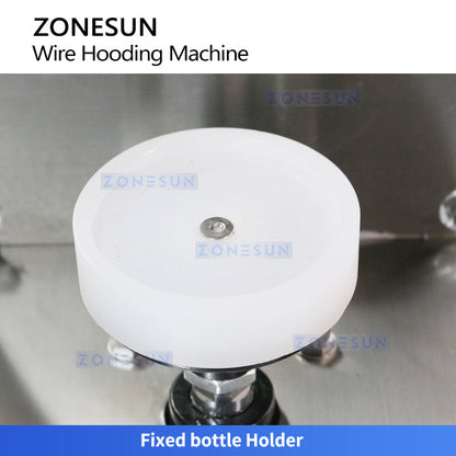 ZONESUN ZS‑YG17S Semi‑automatic Wire Hooding Machine for Wine Bottling