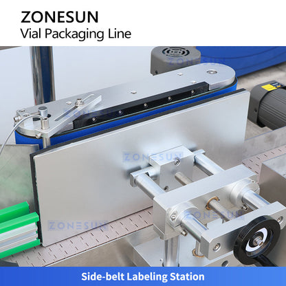 ZONESUN ZS-AFCL9 Automatic Vial Filling Capping and Labeling Machine Line for Pharma & Cosmetics