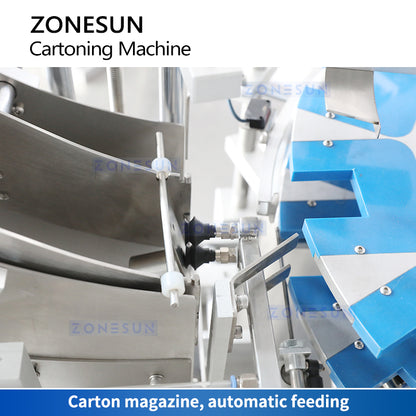 ZONESUN ZS-MSZH50L Auto Vertical Cartoning and Box Sealing Machine