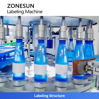 ZONESUN ZS-TB920 Servo Control High-Speed Round Bottle Labeling Machine