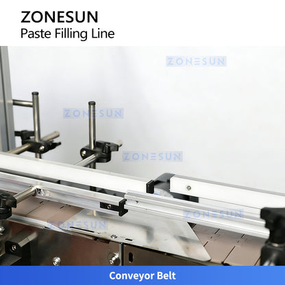 ZONESUN ZS-FAL180C8 Máquina de llenado, tapado y etiquetado de pasta de escritorio con 2 boquillas