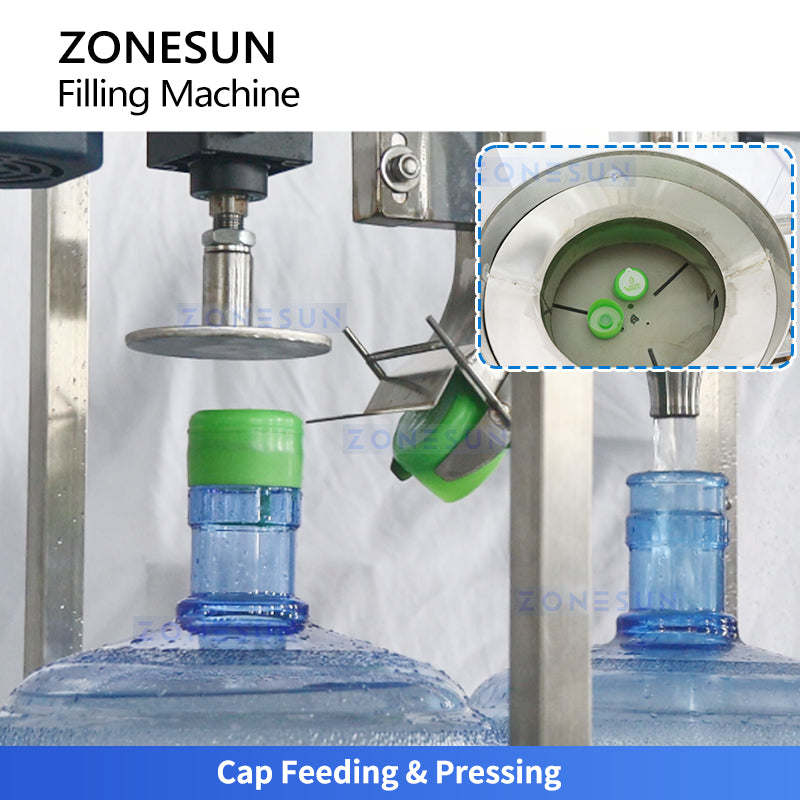 ZONESUN ZS-AFC100R Automatic Barreled Water Filling Capping Machine